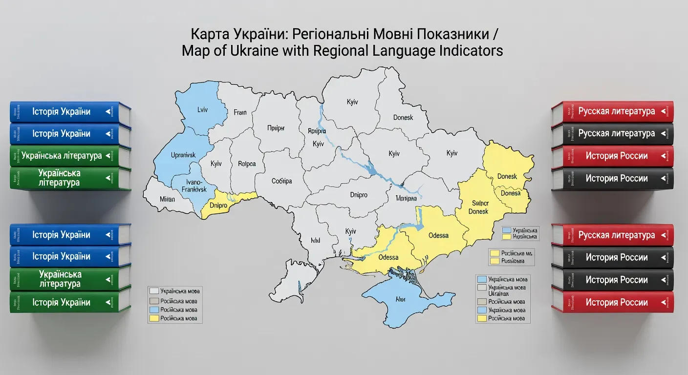 Langue ukrainienne et langue russe : histoire, usages regionaux et evolution depuis 1991